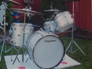 All Original Slingerland Silver Sparkle Kit