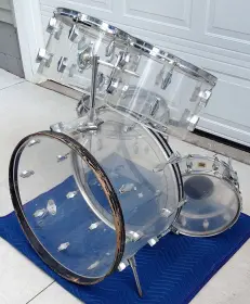 FOR SALE: Vintage 1970s Fibes Clear Acrylic Kit - PROJECT