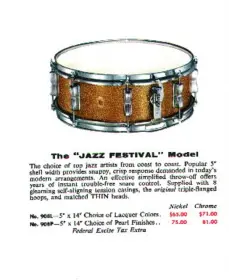 1959 Ludwig WFL Snare Identification