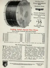 Ludwig &amp; ludwig 1920's bass drum details??