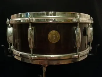 A rare look at a 1968-70 Gretsch RB Model 4155 snare drum...