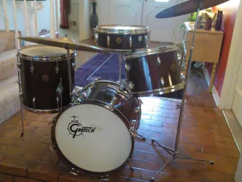 A rare look at a 1968-70 Gretsch RB Model 4155 snare drum...