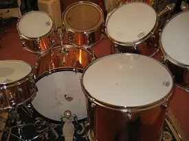 1973,Slingerland, copper over wood,