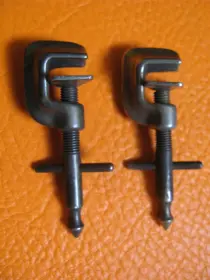 Ludwig clip on bass drum spurs.