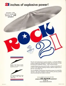 WTB first generation 70's A Zildjian Rock 21&quot; ride.