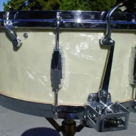 1936 LUDWIG &amp; LUDWIG 6.5 x 14 WMP/CHROME SILVER ANNIVERSARY SUPER-SENSITIVE MODEL