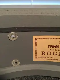 Rogers Tower and Luxor drum shell questions