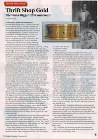 Conn snare, Modern Drummer Article