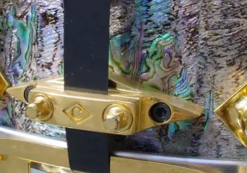 2005 CRAVIOTTO DRUMS 6.5 x 14 SOLID MAPLE ABALONE/GOLD PLATED SPECIAL ORDER