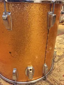 Ludwig Gold Sparkle B/O 16x16 and 12x8