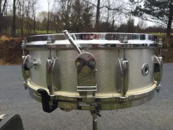 SUPER RARE 60's Gretsch Round Badge model #4109 aluminum snare drum package