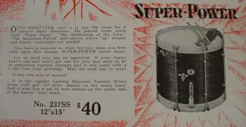 [B]1929 LUDWIG &amp; LUDWIG 5 x 15 NOB STANDARD-SENSITIVE MODEL[/B]