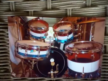 Ludwig vistalite vintage drums