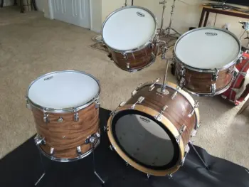 For Sale Rogers Londoner Drum Set in Koa - Sizes 12/13/16/22