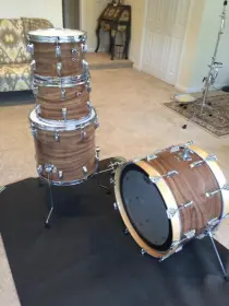 For Sale Rogers Londoner Drum Set in Koa - Sizes 12/13/16/22