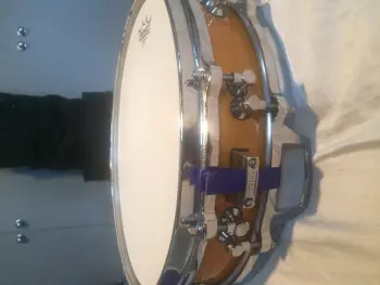 1989 Tama Artwood 3.75x14 piccolo maple snare drum