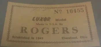 Rogers drums Numbers...