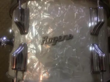 60's Rogers Powertone White Marine Pearl 5 piece