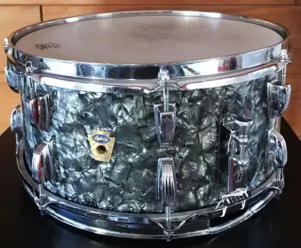FOR SALE: Vintage 1958-1959 Ludwig WFL 6.5x14 School Festival Snare in Black Diamond