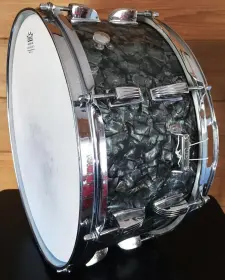 FOR SALE: Vintage 1958-1959 Ludwig WFL 6.5x14 School Festival Snare in Black Diamond