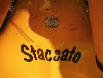 Staccato yellow drumkit