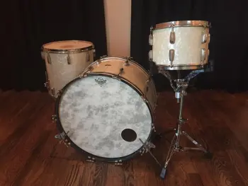 Early 1950s Slingerland Radio King, White Marine Pearl