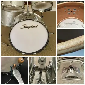 Vintage Slingerland 5 pc Drum Set (circa 1971): Modern Solo Outfit 2R