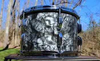 1953 Leedy &amp; Ludwig 8x12&quot; Black Diamond Pearl Tom Drum