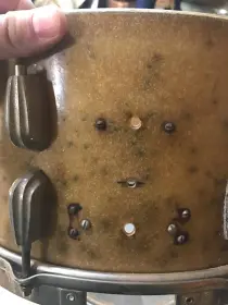 1940s Slingerland 3-Point Strainer and Bridge