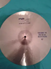 Vintage blue label paiste formula 602 15&quot; medium hi hats