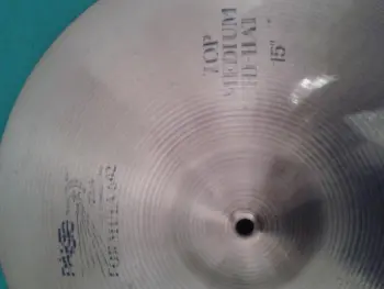 Vintage blue label paiste formula 602 15&quot; medium hi hats