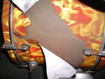 orange flame ? Premier drum kit
