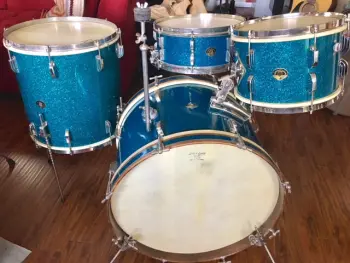 1953 Leedy &amp; Ludwig Nite Club Outfit in Sparkling Blue Pearl