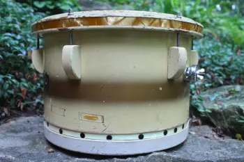 Vintage WWII 1944 Leedy Dreadnought 13x9" Tom Drum - Cream and Gold Duco