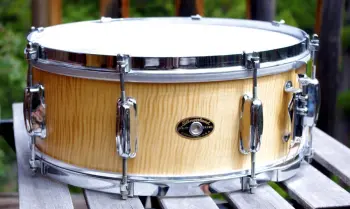 1960s Slingerland M shell snare Flame/curly maple veneer. 5 1/2&quot; x 14&quot; Gorgeous!