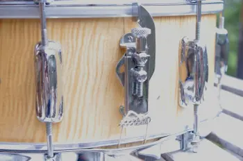 1960s Slingerland M shell snare Flame/curly maple veneer. 5 1/2&quot; x 14&quot; Gorgeous!