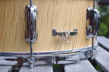 1960s Slingerland M shell snare Flame/curly maple veneer. 5 1/2&quot; x 14&quot; Gorgeous!