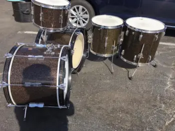 1965 Galaxy Club Date Double Bass kit PLAYER CONDITION.