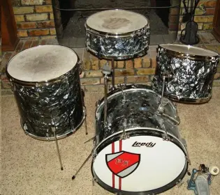 Leedy 1960 Black Diamond Pearl Kit