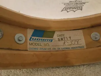 Ludwig Paper Labels from 1971/72 Time Frame - Date Codes?