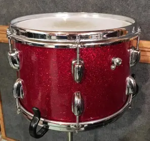 FOR SALE: Vintage 1966 Slingerland 12&quot; Tom in Red Glass Glitter